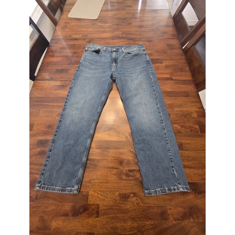Levi's‎ 505 Men's Cotton Jeans - Light Stonewash 36×29 Y2k 90s